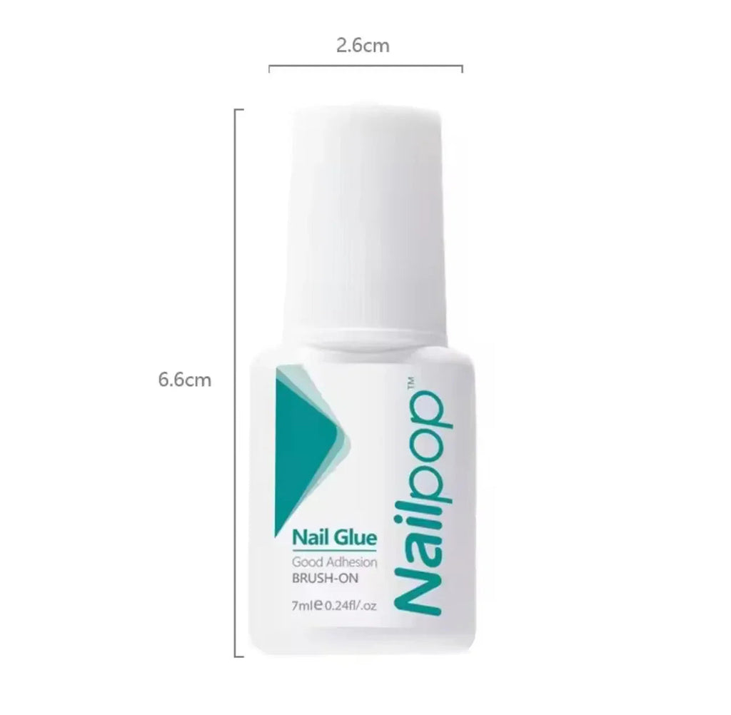 Professional Brush-On Nail Glue - Long-Lasting Press-On Nail Adhesive