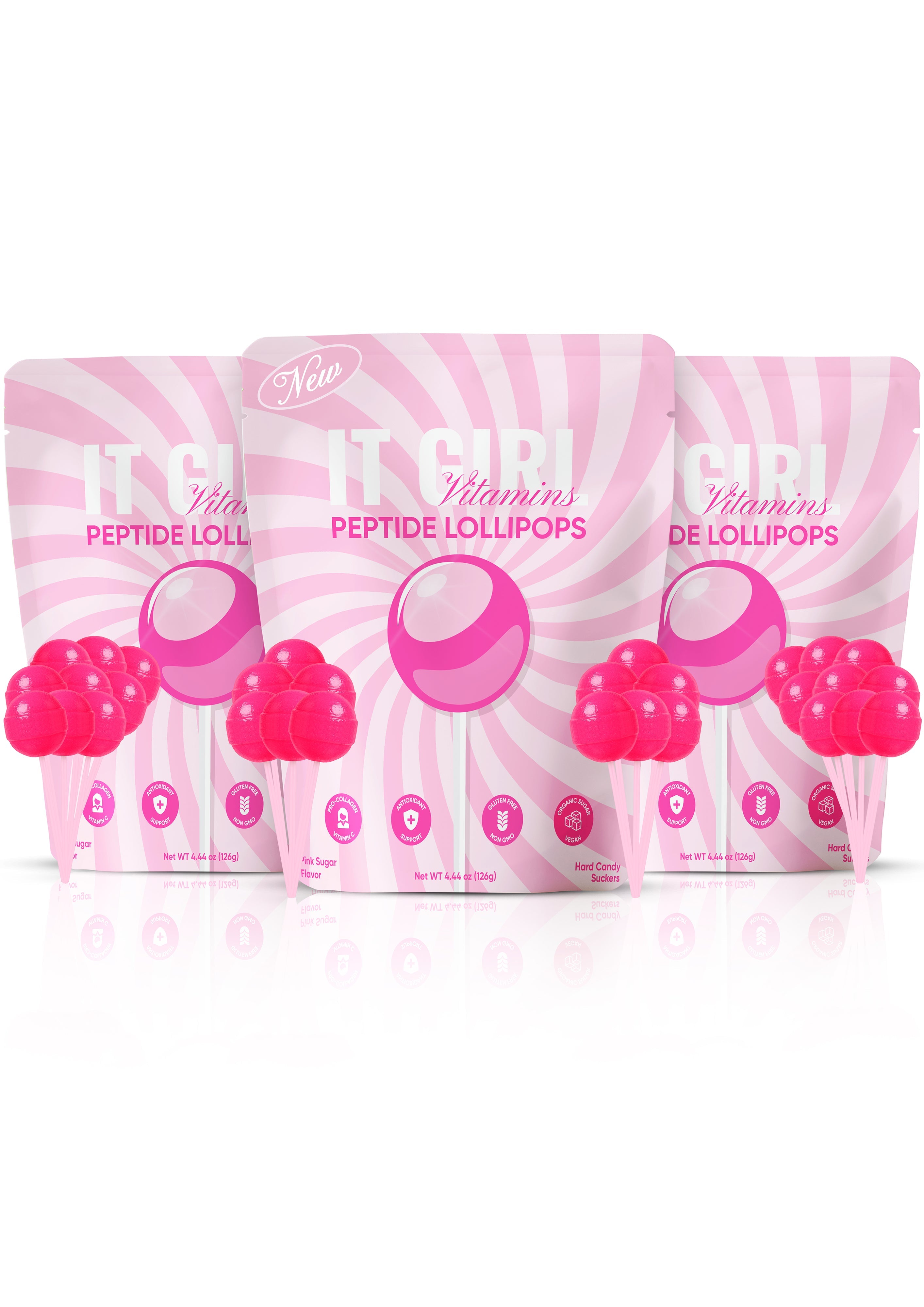 It Girl Beauty Lollipops - Collagen & Vitamin C Edible Skincare Candy | Vegan