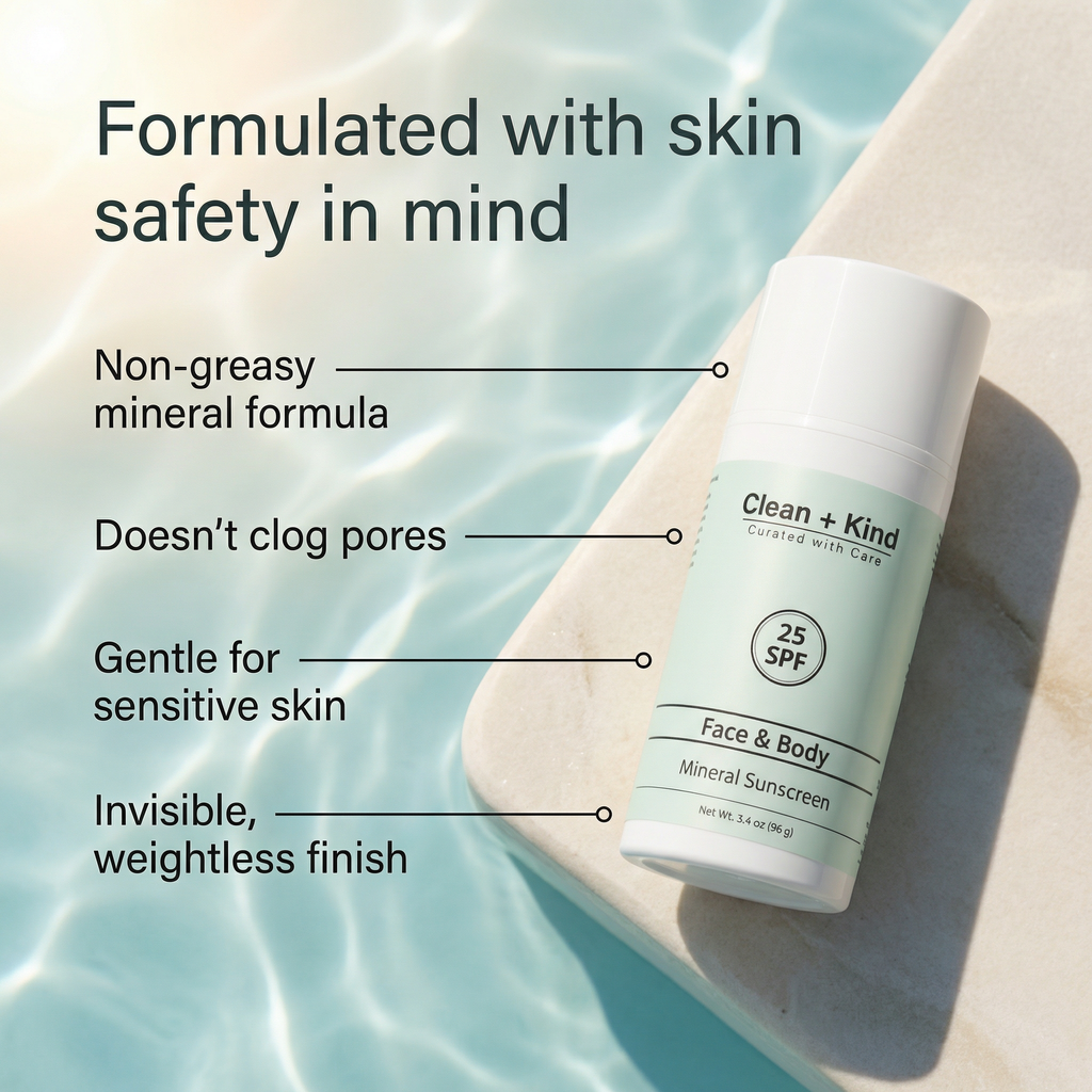 Tallow Mineral Sunscreen SPF 25/50 - Reef-Safe Non-Nano Zinc Oxide