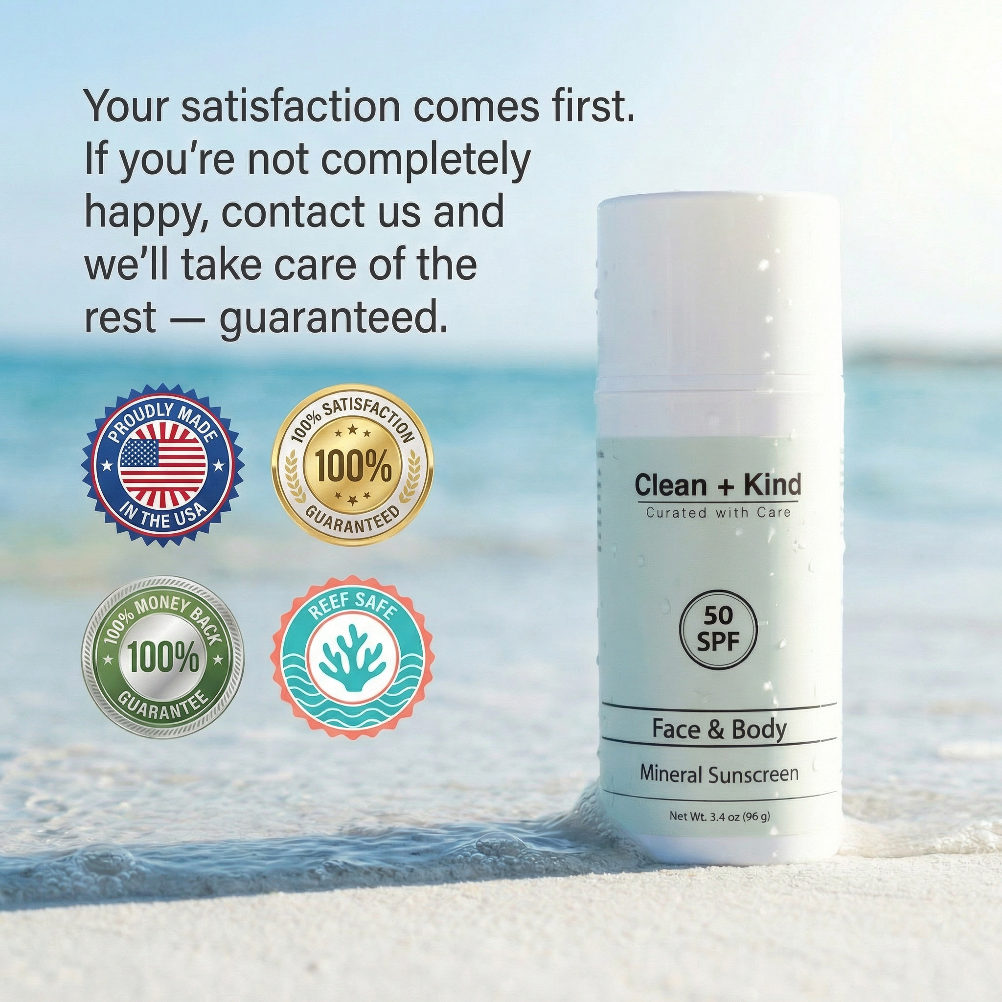 Tallow Mineral Sunscreen SPF 25/50 - Reef-Safe Non-Nano Zinc Oxide