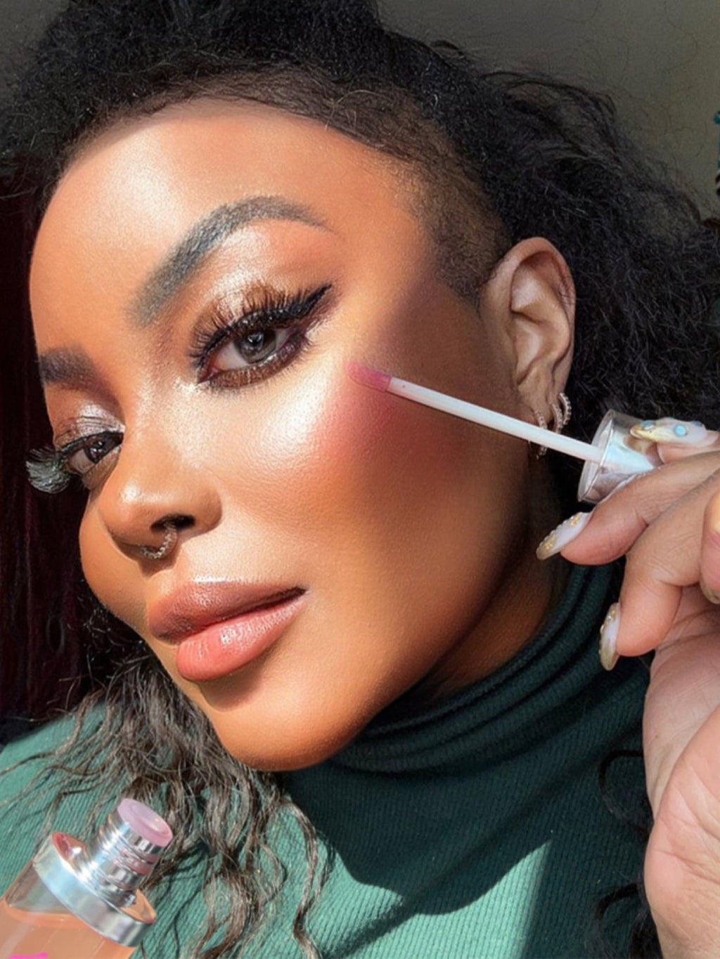 Ashunta Sheriff Blush Oil Serum - pH-Reactive - Hydrating Dewy Blush for Cheeks & Lips