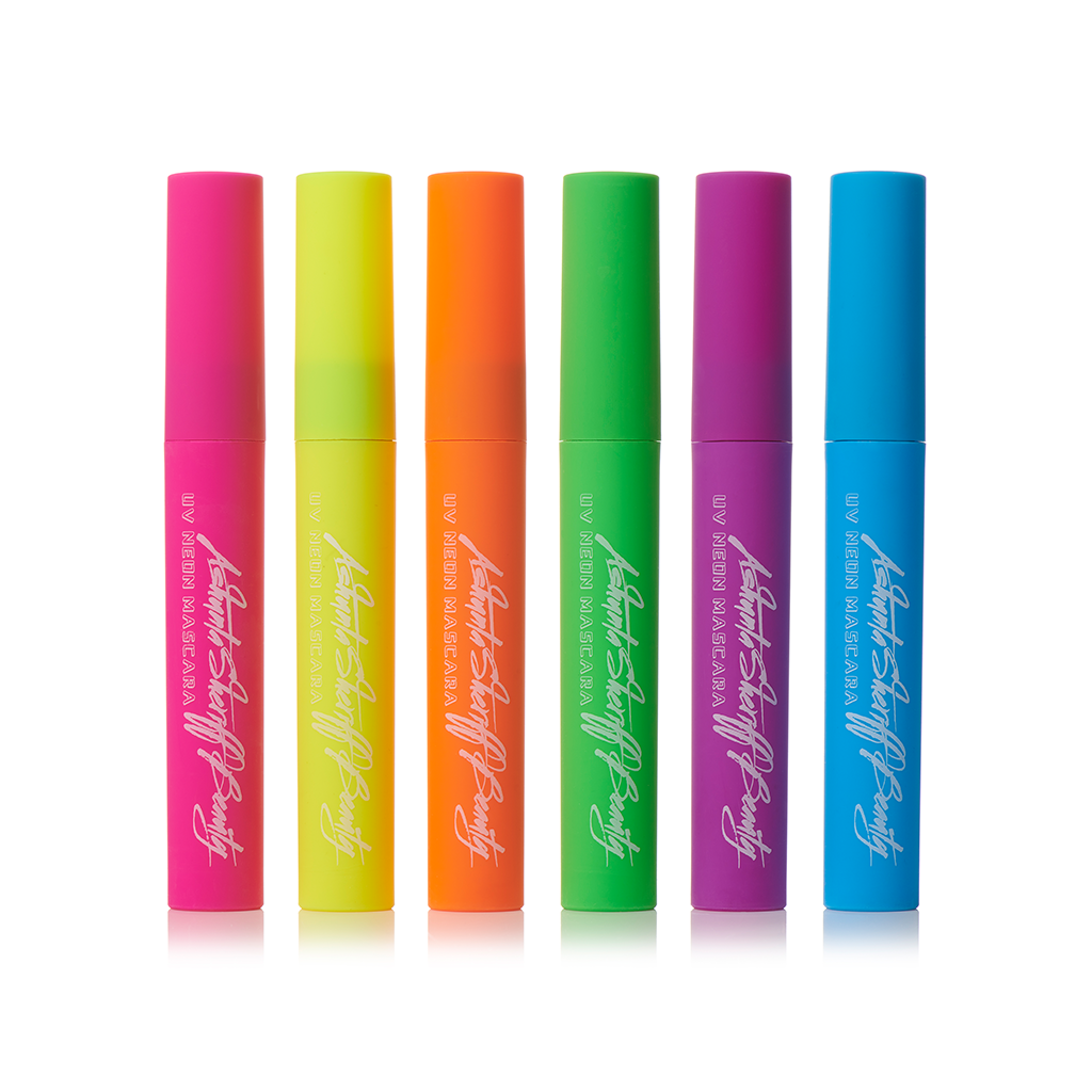 Ashunta Sheriff UV Glow Mascara - Blacklight Reactive Vegan Mascara in 6 Neon Shades