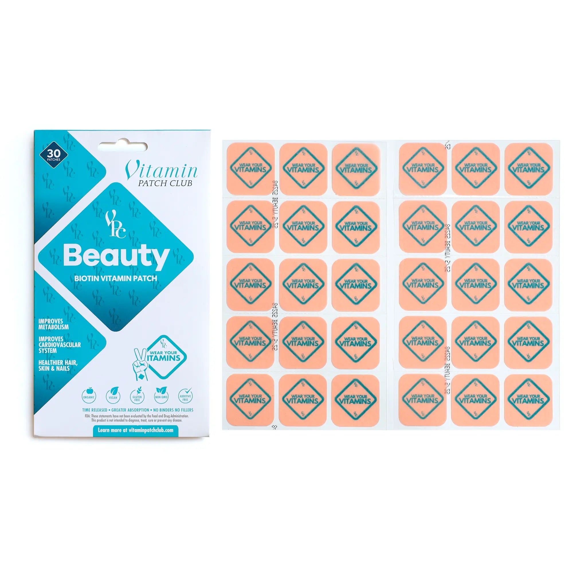Beauty Vitamin Patch - Biotin, Collagen & Keratin | Hair, Skin & Nails