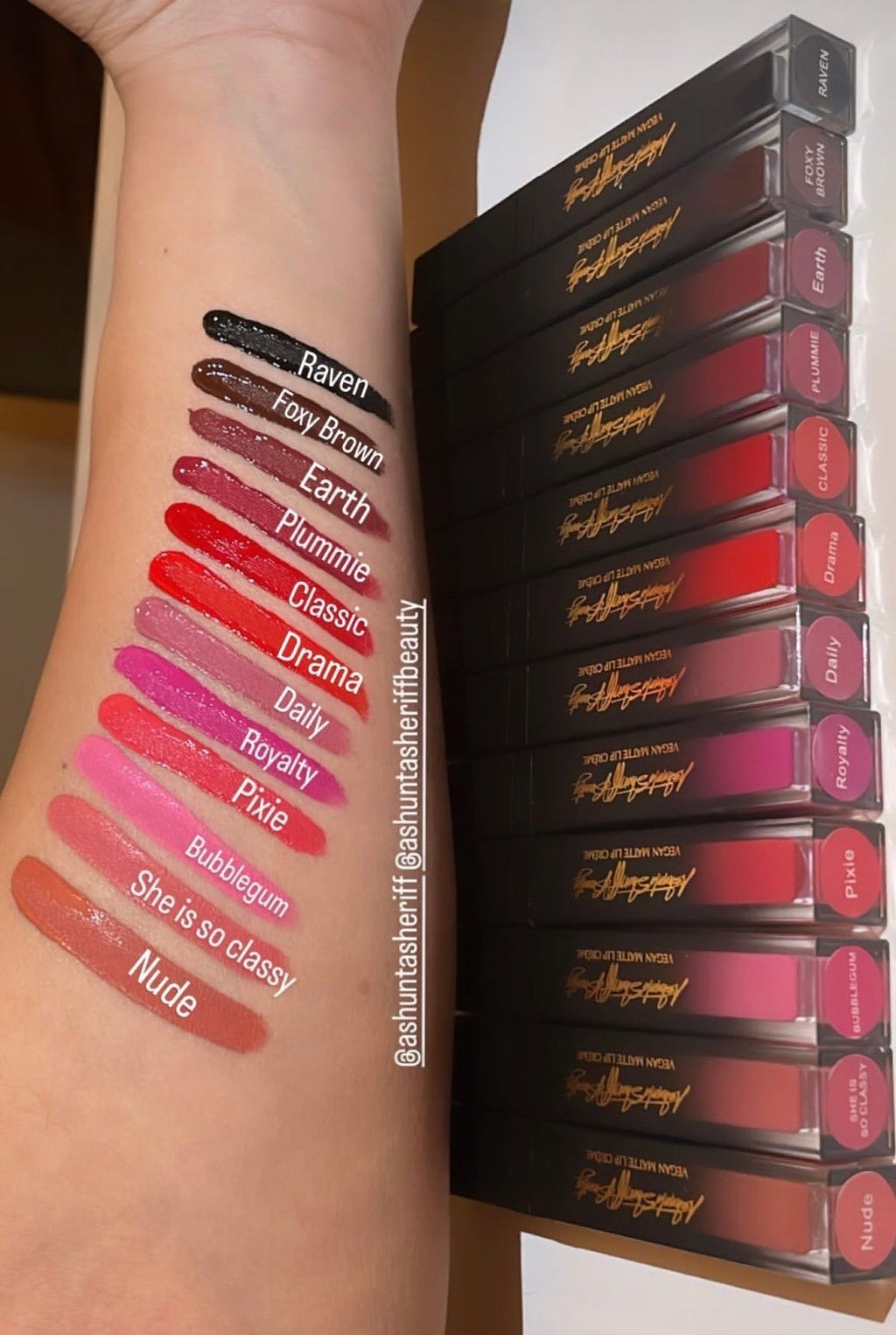 Ashunta Sheriff Multi-Use Matte Cream - Waterproof Makeup for Eyes, Lips & Cheeks