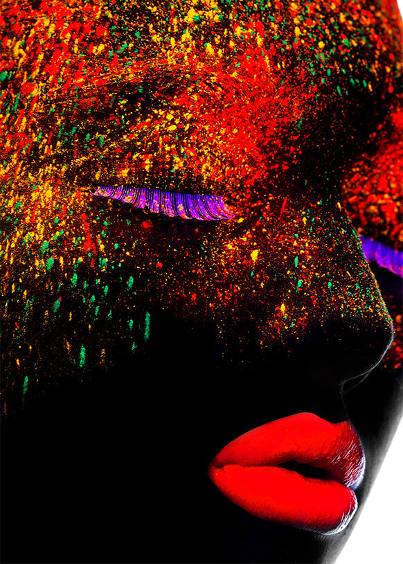 Ashunta Sheriff UV Glow Mascara - Blacklight Reactive Vegan Mascara in 6 Neon Shades