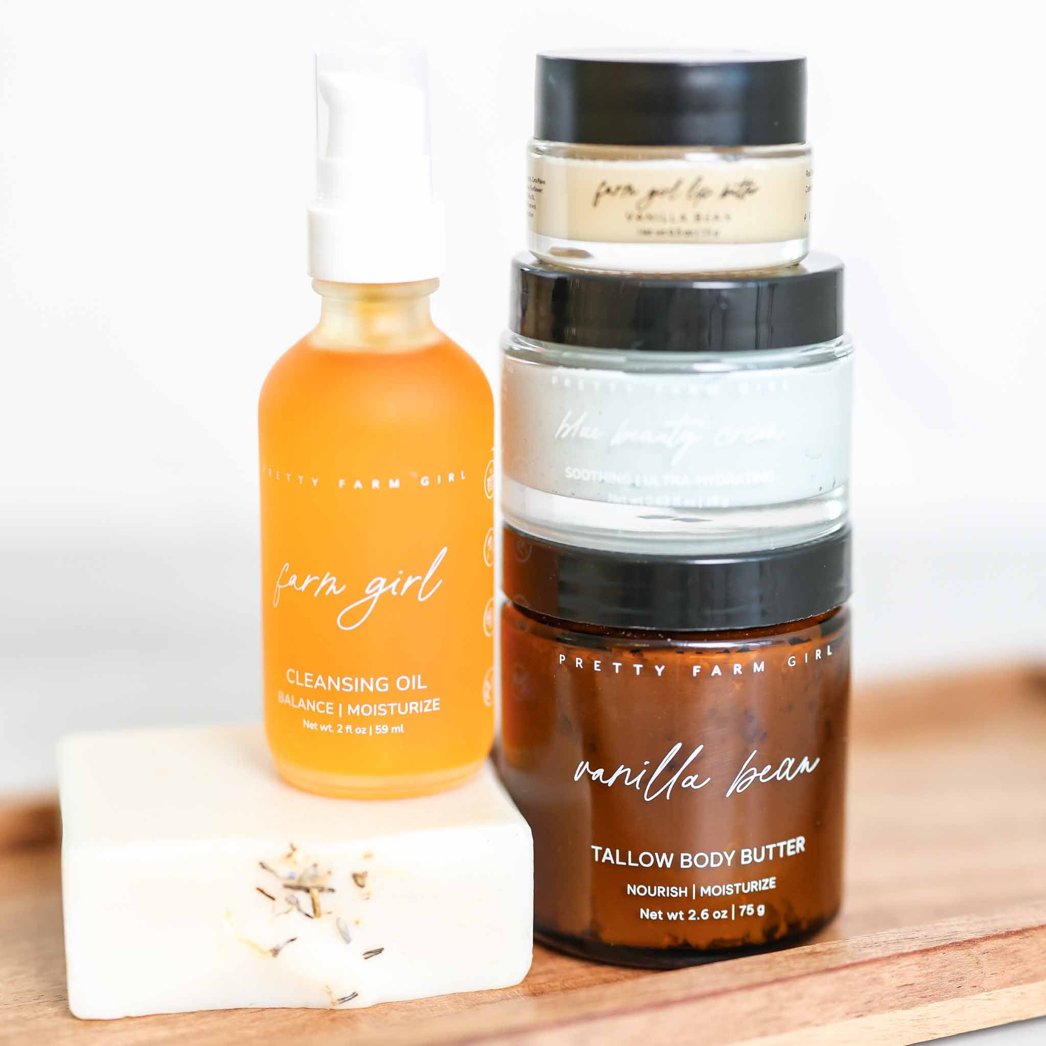 Natural Skincare Gift Set - 5 Piece Farm Girl Beauty Kit | Free Shipping