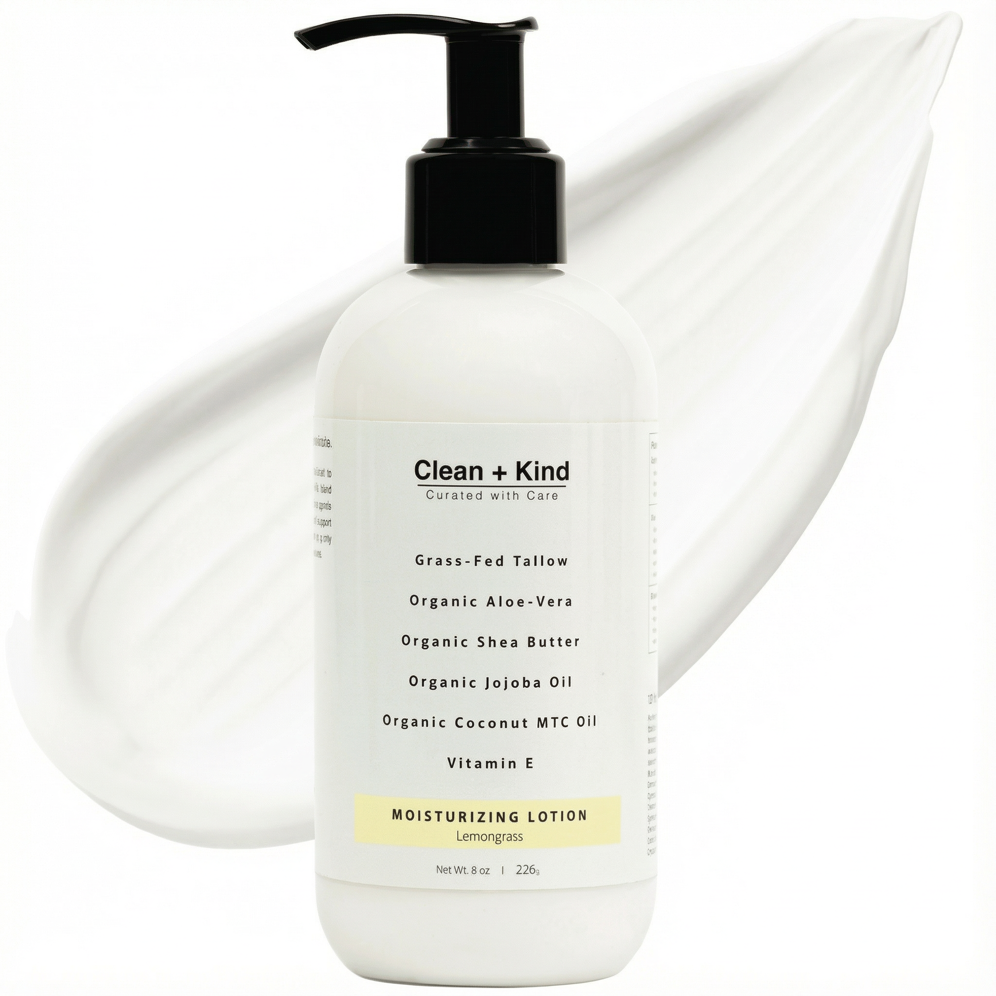 Grass-Fed Tallow Lotion - Lightweight Unscented Body Lotion