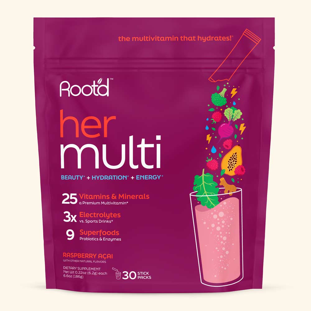 Essential Women's Multivitamin Drink Mix - Daily Nutrition + Hydration + Energy | Root'd