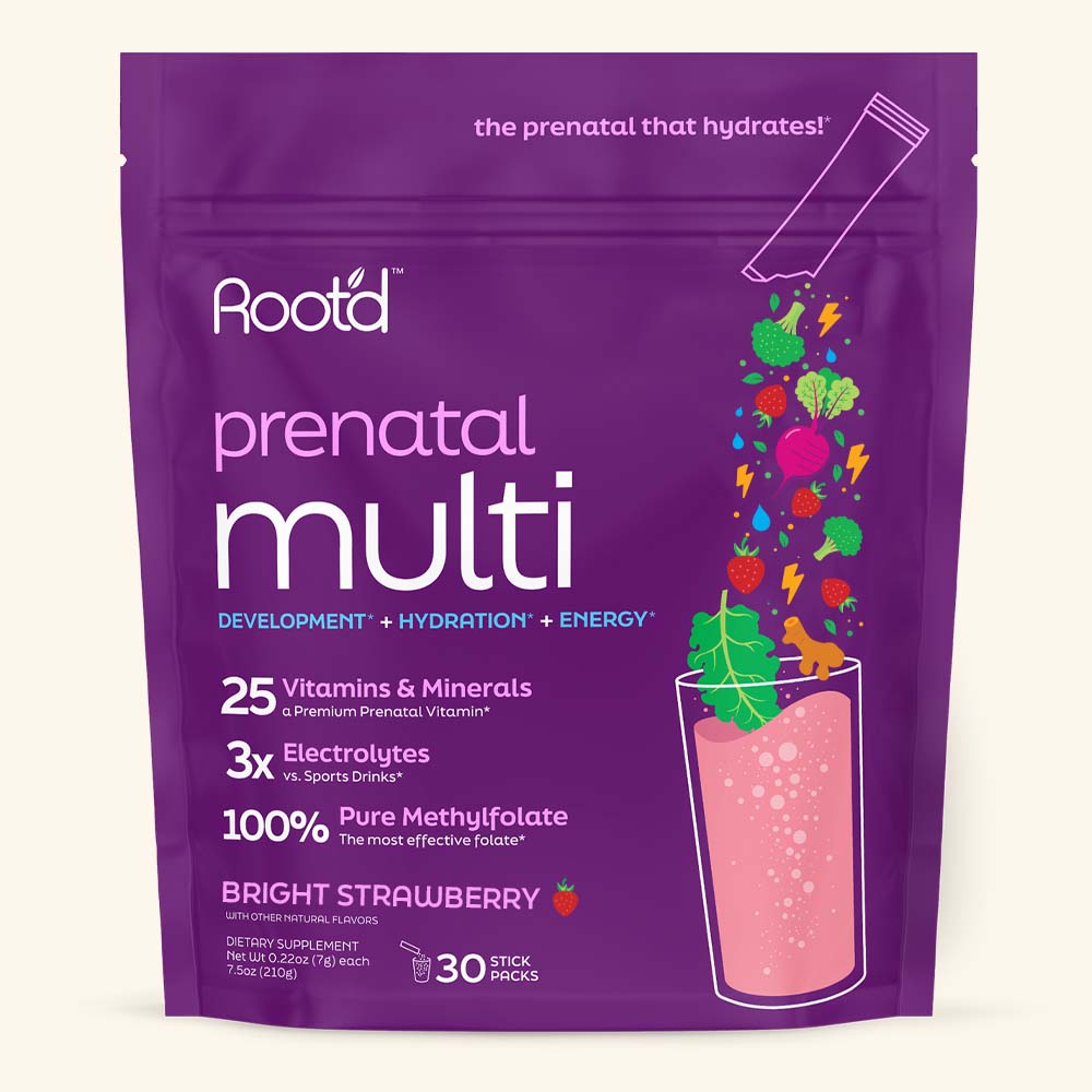 Essential Prenatal Vitamins with Electrolytes - Clinically Studied for Mom & Baby | Root'd