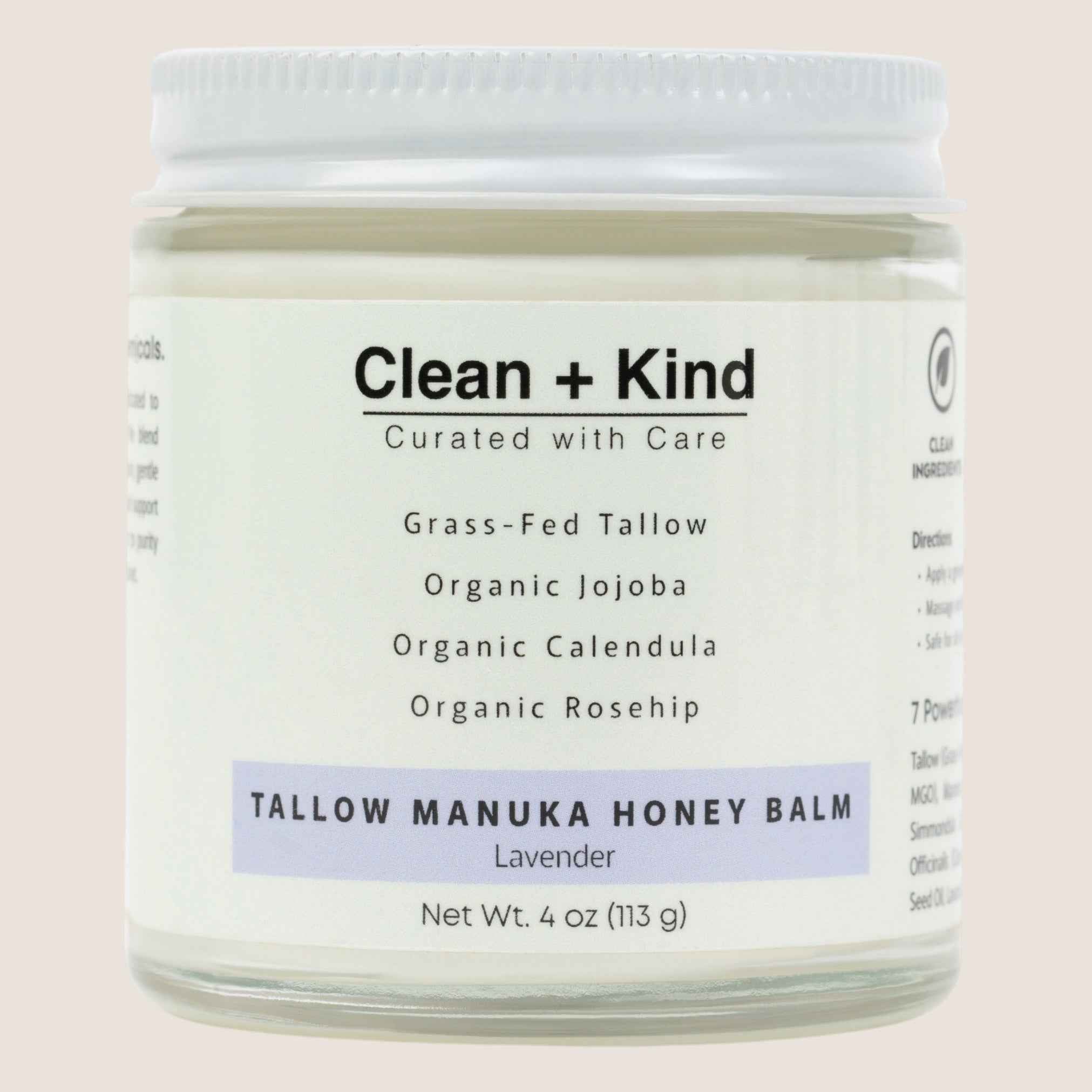 Whipped Tallow Honey Balm - Grass-Fed Tallow & Raw Honey Skin Balm