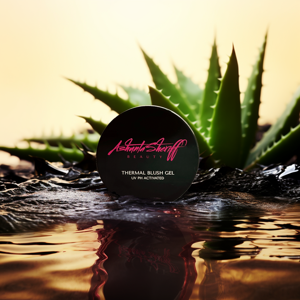 Ashunta Sheriff Clear Gel Blush - Custom Color Thermal Blush, pH-Reactive | Dewy Finish