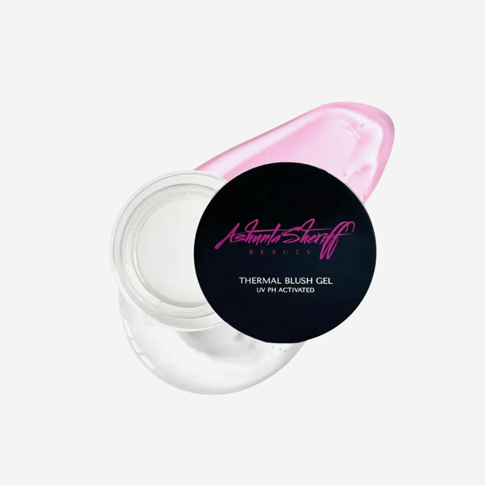 Ashunta Sheriff Clear Gel Blush - Custom Color Thermal Blush, pH-Reactive | Dewy Finish