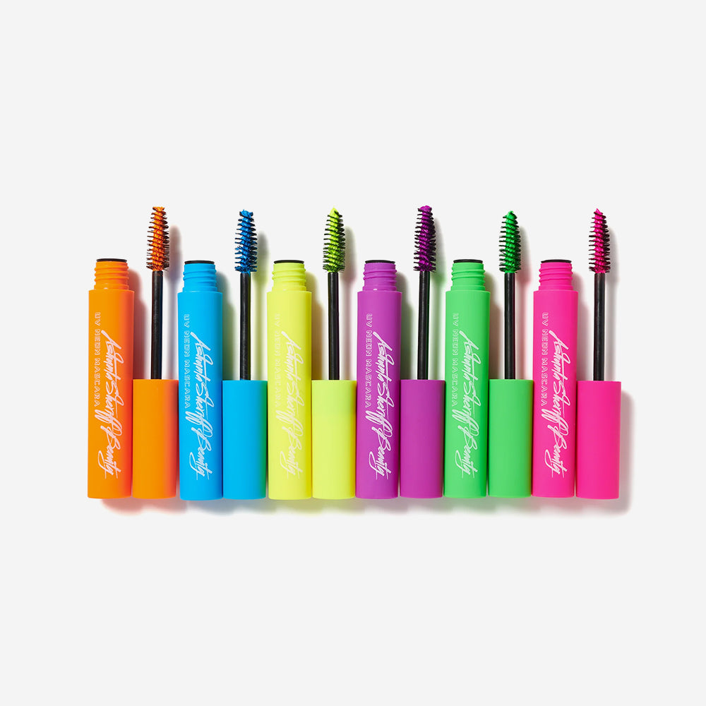 Ashunta Sheriff UV Glow Mascara - Blacklight Reactive Vegan Mascara in 6 Neon Shades